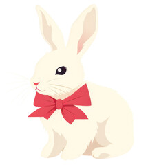 Fototapeta premium PNG White rabbit animal rodent mammal.