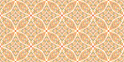 Seamless African pattern with leaf shield and diamond shape. Savanna tribal vector ornament. Hand drawn weave ethnic carpet. Modern geo print on textile. Ancient rug design for bohemian interior