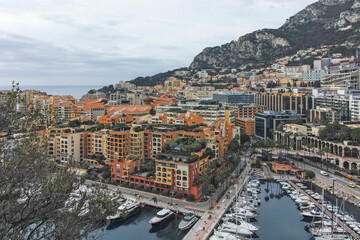 Panorama of city of Monte Carlo, Monaco