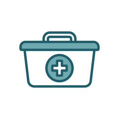 first aid kit icon vector design template simple and clean