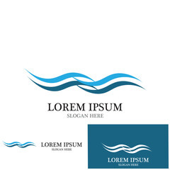 water wave icon vector illustration template design