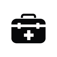 first aid kit icon vector design template simple and clean