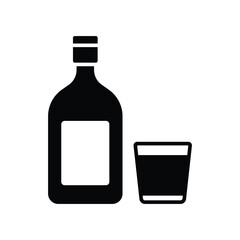 liquor icon vector design template simple and clean