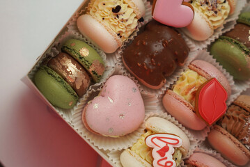 macaroons and coffee