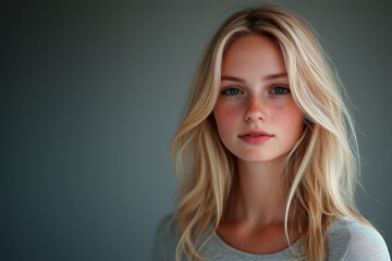 Naklejka premium blond young woman