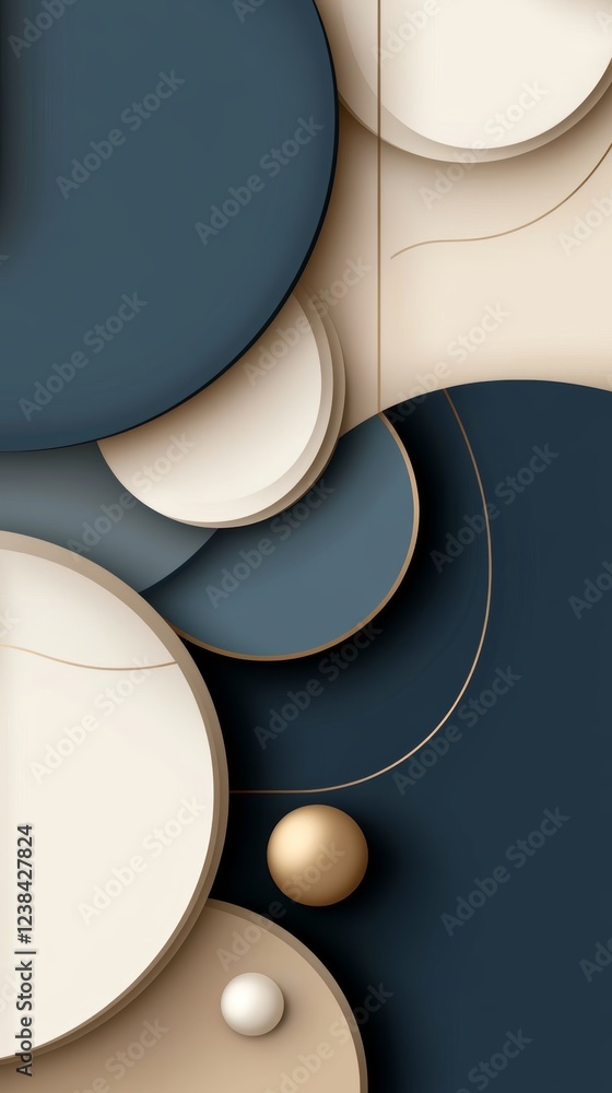Poster abstract background featuring chaotic shapes and layers designed for creative projects in modern des
