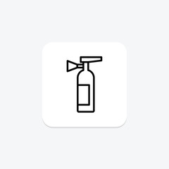 Fire Extinguisher line icon, vector, pixel perfect, illustrator file