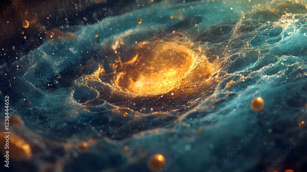 Leinwandbilder captivating image showcasing a vibrant cosmic explosion within a mesmerizing interstellar nebula lan