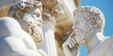 Obraz premium Two Classical Marble Statues