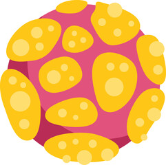Monkeypox virus cell, infectious disease outbreak, causing rash and other symptoms, public health emergency