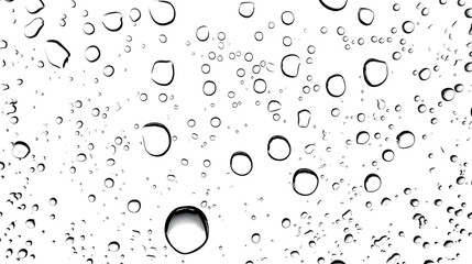 Close up macro shot of water droplets or condensation on a transparent glass surface creating an abstract textured background with a sense of depth and movement  The droplets have a shimmering
