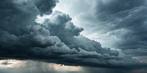 Obraz premium A Majestic, Imposing Display of Dark Storm Clouds