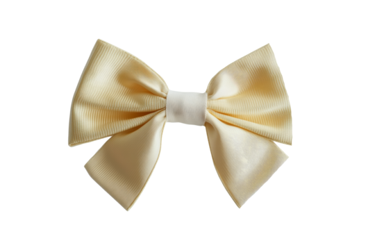 Bow ribbon isolated on transparent background.