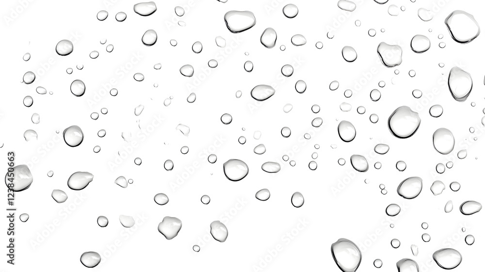 Poster stunning close up macro photograph showcasing the intricate details and patterns of crystal clear wa
