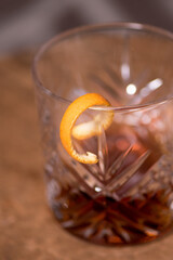 Cocktails at the bar 