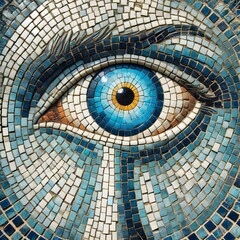 Cyclops Eye and white tiles