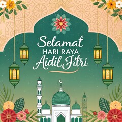 Selamat Hari Raya Aidilfitri design