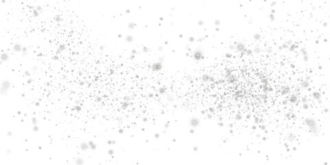 White sparks of dust and white stars shine with special light. Christmas light effect. White sparkling particles of magic dust. PNG.
