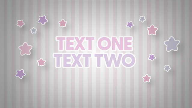 Baby And Kids Title Cards Stars
