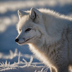 Obraz premium red fox in snow