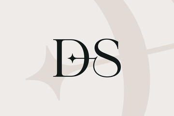 DS or SD letter logo icon design. Classic style luxury initials monogram.