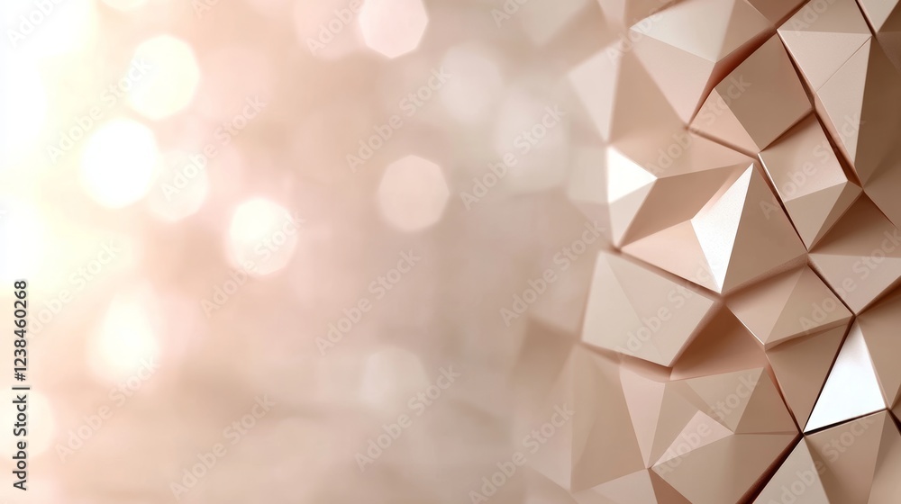 Poster dynamic abstract background for designers conveying a sense of chaos with geometric shapes and soft 