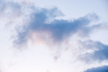 冬の夕暮れの空と雲18