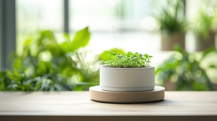 Eco plant monitor smart system using organic home materials