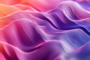 Fototapeta premium Silky flowing waves in shades of pink and lavender, soft abstract aesthetic