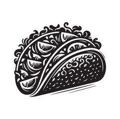 A Tacos vector silhouette SH