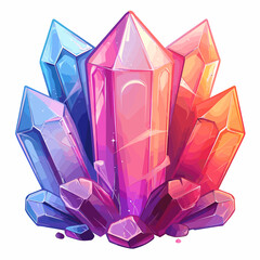 pink and purple crystal