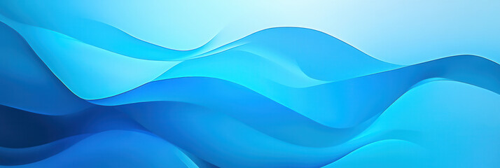 Fototapeta premium Abstract Blue Waves: Serene and elegant, flowing blue waves create an abstract design that evokes feelings of calm, tranquility, and fluidity. Perfect for backgrounds or design elements.