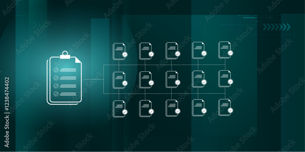 Poster concept of digital document management network system