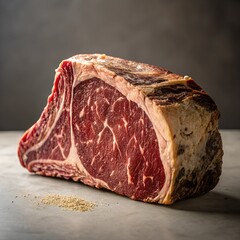 Premium Dry-Aged Beef Cut in High-Detail Gourmet Meat Photography