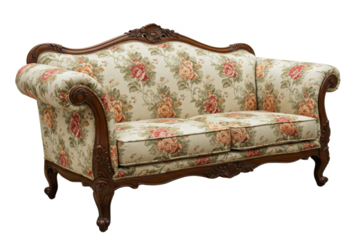 sofa isolated on white background, no depth of field, sharp.