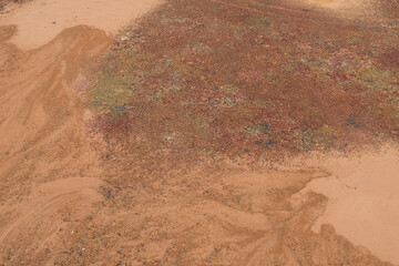Close-up of gravel floor
