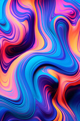 Fototapeta premium abstract alchemy liquid pattern bright neon colors pattern graphics poster background