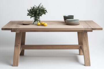 Modern eco-friendly dining set sustainable minimalist design