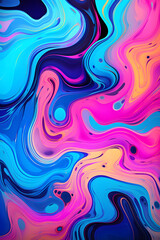 abstract alchemy liquid pattern bright neon colors pattern graphics poster background