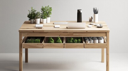 Unique furniture design for modern studios with eco-friendly storage