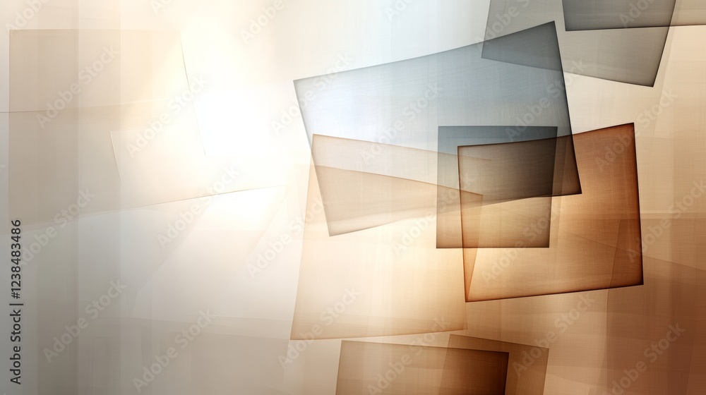 Poster exploration of chaotic layering in abstract design showcasing a blend of colors and shapes for creat