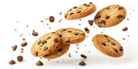 Falling Chocolate Chip Cookies for Delicious Dessert Ideas