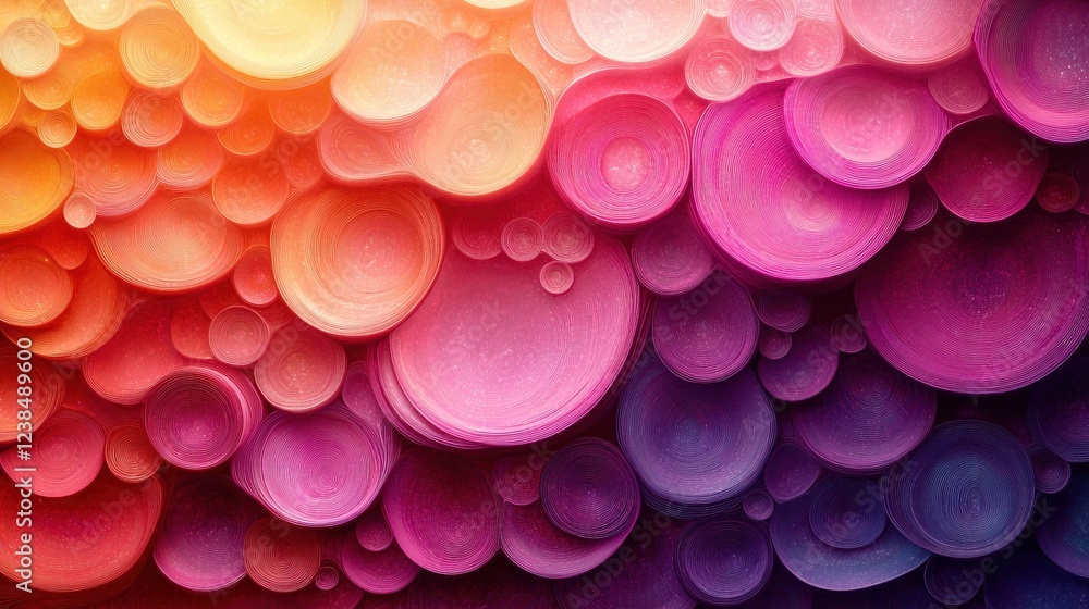 Aufkleber bubbles in gradient pattern background use for texture or wallpaper