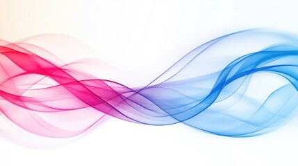 Dynamic abstract background featuring smooth gradient waves in blue and pink hues for a tech-driven feel.