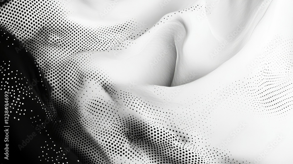 Aufkleber halftone corner texture with a soft monochrome gradient, ideal for abstract and minimalist layouts