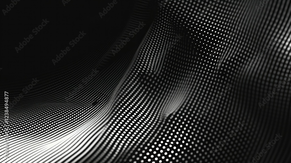 Aufkleber halftone corner texture with a soft monochrome gradient, ideal for abstract and minimalist layouts