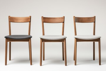 Fototapeta premium Embrace minimalist dining renewable material chairs for modern spaces
