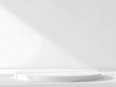 A clean, white cosmetic cream product placement for photo tudio isolated and ready for your beauty or health product content