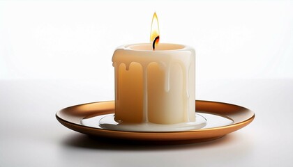 burning candle on a background