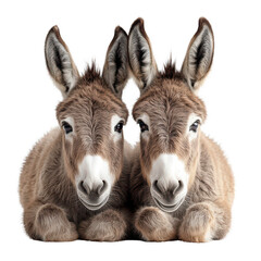 Fototapeta premium donkeys isolated on transparent background